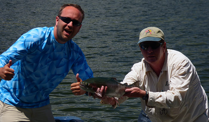 Large rainbow trout from Merrell Lake